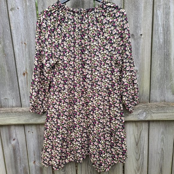 Caralyn Mirand The Drop size S Floral Mini Dress Tunic 3/4 sleeve - Picture 3 of 9